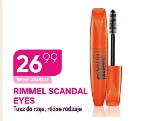 Tusz do rzęs RIMMEL Scandal Eyes promocja w Drogerie Koliber
