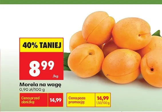 Morela na wagę promocja w Biedronka