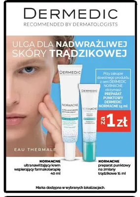 Krem ultranawilżający wspierający farmakoterapię Dermedic Normacne promocja w Ziko Dermo