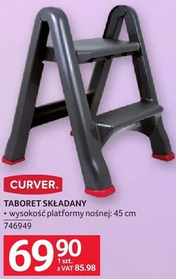 Taboret składany Curver promocja w Selgros