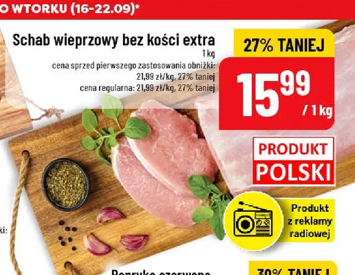 Schab wieprzowy bez kości extra promocja w POLOmarket