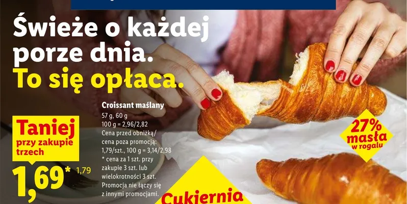 Croissant maślany promocja w Lidl