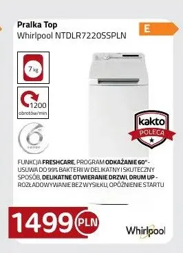 Pralka Top Whirlpool NTDLR7220SSPLN promocja w kakto.pl
