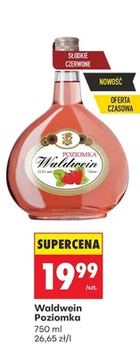 Wino Poziomka, czerwone słodkie promocja w Biedronka