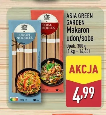 Makaron udon Asia Green Garden promocja w Aldi