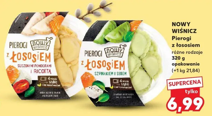 Pierogi z łososiem promocja w Kaufland
