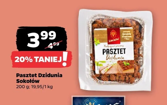 Pasztet Dzidunia Sokołów promocja w Netto