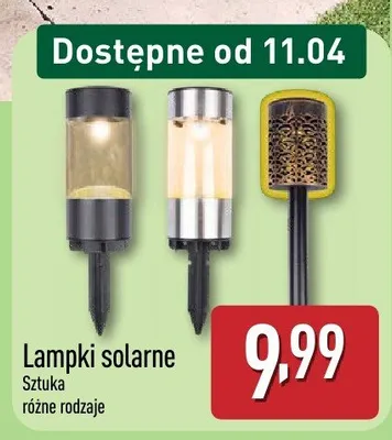 Lampki solarne promocja w Aldi