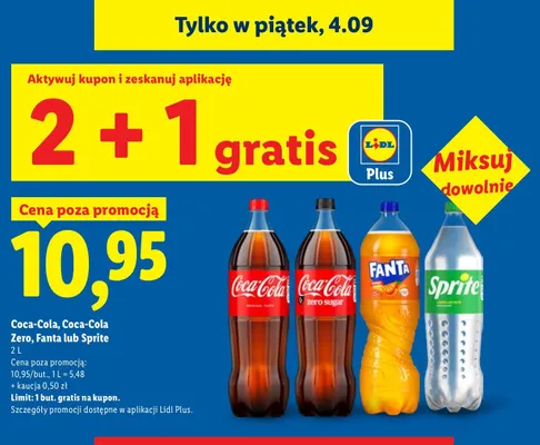 Napój gazowany Coca-Cola promocja w Lidl