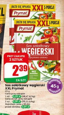 Sos sałatkowy węgierski XXL Prymat promocja w Dino