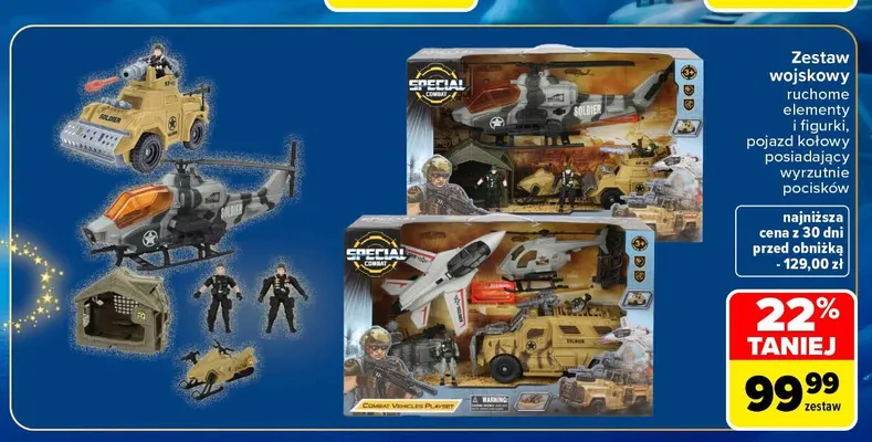 Zestaw wojskowy Special Combat promocja w Carrefour
