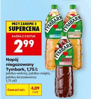 Napój niegazowany jabłko-brzoskwinia promocja w Biedronka