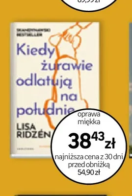 Książka Kiedy żurawie odlatują na południe Lisa Ridzén promocja w Empik