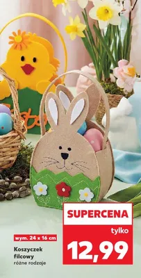 Koszyczek filcowy różne rodzaje promocja w Kaufland