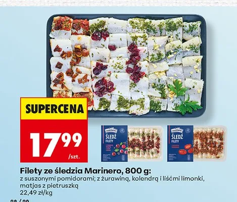 Filety ze śledzia Marinero z żurawiną promocja w Biedronka