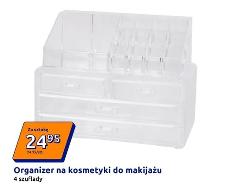 Organizer na kosmetyki do makijażu promocja w Action
