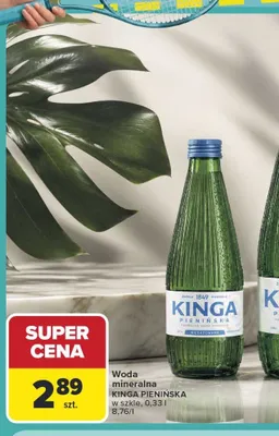 Woda mineralna Kinga Pienińska promocja w Carrefour
