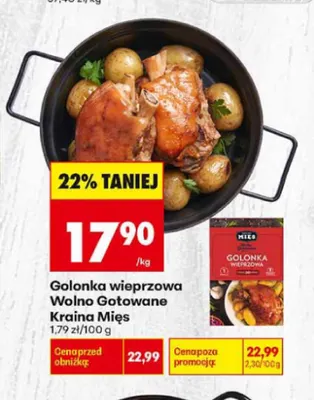 Golonka wieprzowa Wolno Gotowane Kraina Mięs promocja w Biedronka