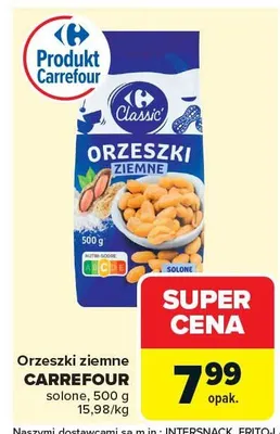 Orzeszki ziemne Carrefour solone promocja w Carrefour