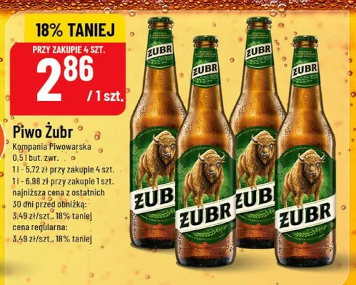 Piwo Żubr promocja w POLOmarket