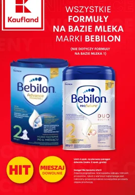 Formuły na bazie mleka marki Bebilon promocja w Kaufland