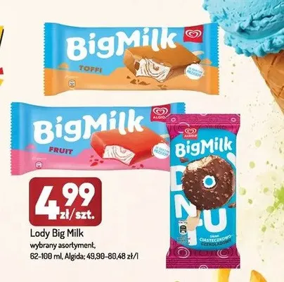 Lody Big Milk Intense Choco Donut promocja w Avita