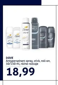 Antyperspirant w sprayu Dove promocja w Blue Stop