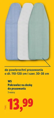 Pokrowiec na deskę do prasowania promocja w Lidl