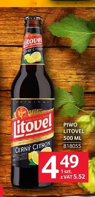 Piwo Litovel Černý Citron promocja w Selgros