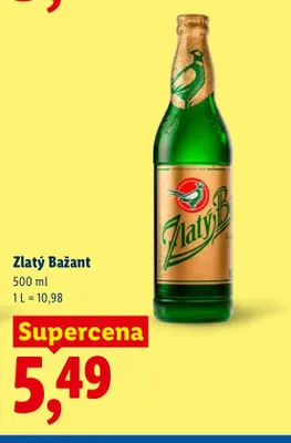Piwo Zlatý Bažant promocja w Lidl