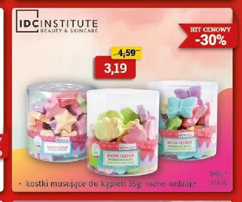 Kostka musująca do kąpieli IDC Institute promocja w Drogeria Kosmyk
