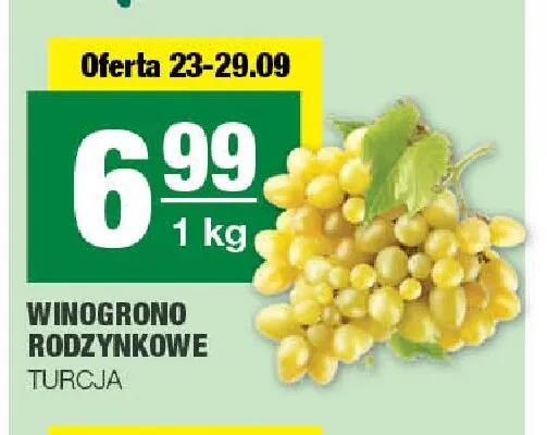 Winogrona rodzynkowe promocja w SPAR