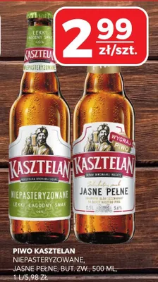Piwo Kasztelan niepasteryzowane promocja w Top Market
