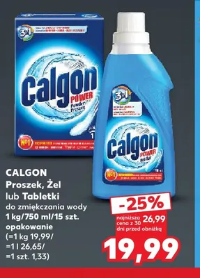 Proszek do zmiękczania wody Calgon promocja w Kaufland