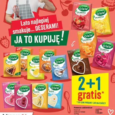Galaretka o smaku pomarańczowym O la la! promocja w Intermarche