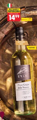 Wino białe Uvam Pinot Grigio promocja w Biedronka