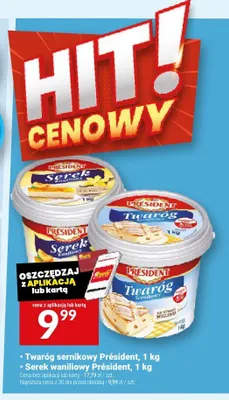 Serek waniliowy Président promocja w Twój Market