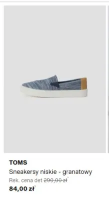 Sneakersy niskie TOMS granatowe promocja w Lounge by Zalando