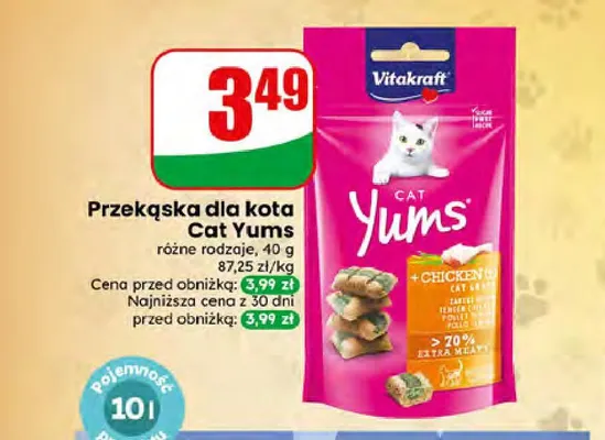 Przekąska dla kota Cat Yums Vitakraft promocja w Dino