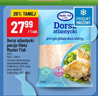 Dorsz atlantycki porcje fileta Master Fish promocja w POLOmarket