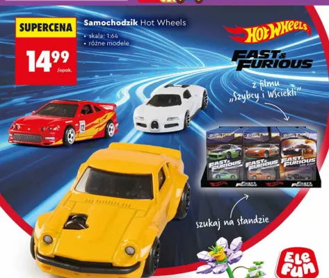Samochodzik Hot Wheels skala 1:64 promocja w Biedronka