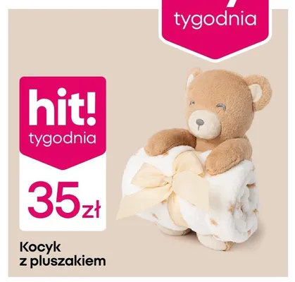 Kocyk z pluszakiem promocja w Pepco