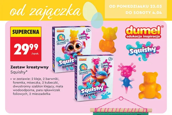 Zestaw kreatywny Squishy promocja w Biedronka