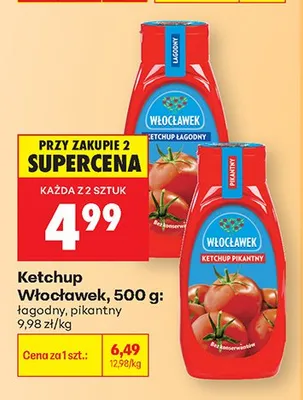 Ketchup pikantny Włocławek promocja w Biedronka