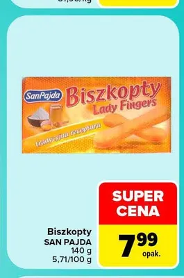 Biszkopty San Pajda promocja w Carrefour