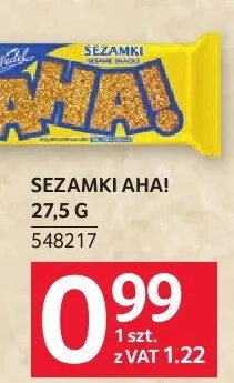 Sezamki AHA! 27.5 G promocja w Selgros