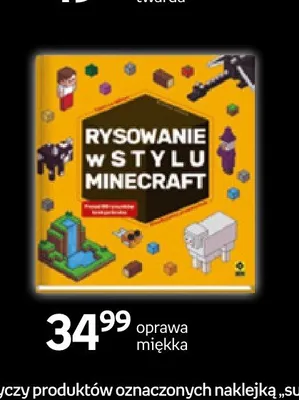 Książka Rysowanie w stylu Minecraft promocja w Empik