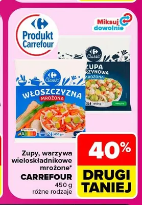 Zupa jarzynowa mrożona Carrefour promocja w Carrefour