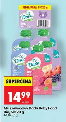 Mus owocowy Bio promocja w Biedronka