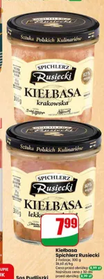Kiełbasa Krakowska Spichlerz Rusiecki promocja w Dino